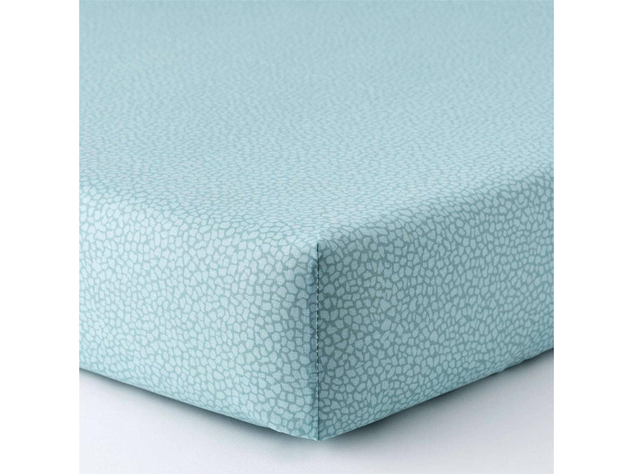 Set Completo Lenzuola Matrimoniale Arios Pois Azzurro Cielo, Puro Cotone, Linea Oro Carillo Home