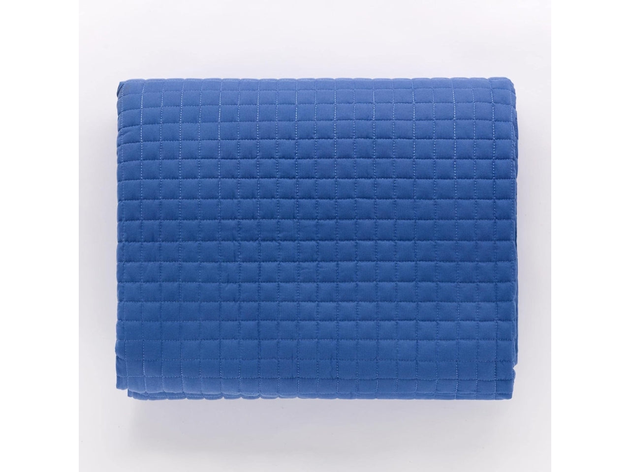 Trapunta matrimoniale primaverile Camilla in tessuto trapuntato blu, 260x260 cm - Carillo Home
