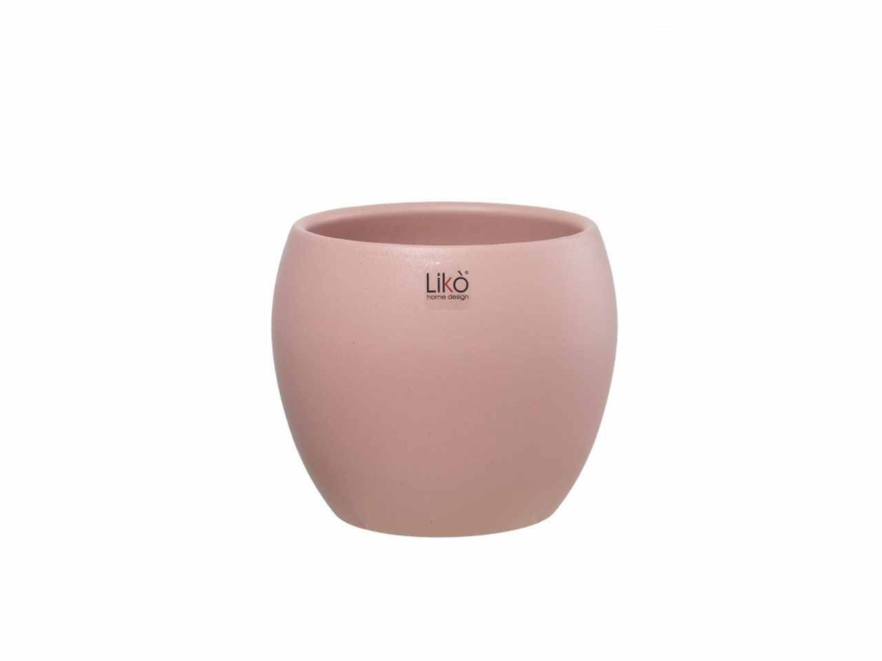 Cache pot d.16xh.13cm rosa opaco