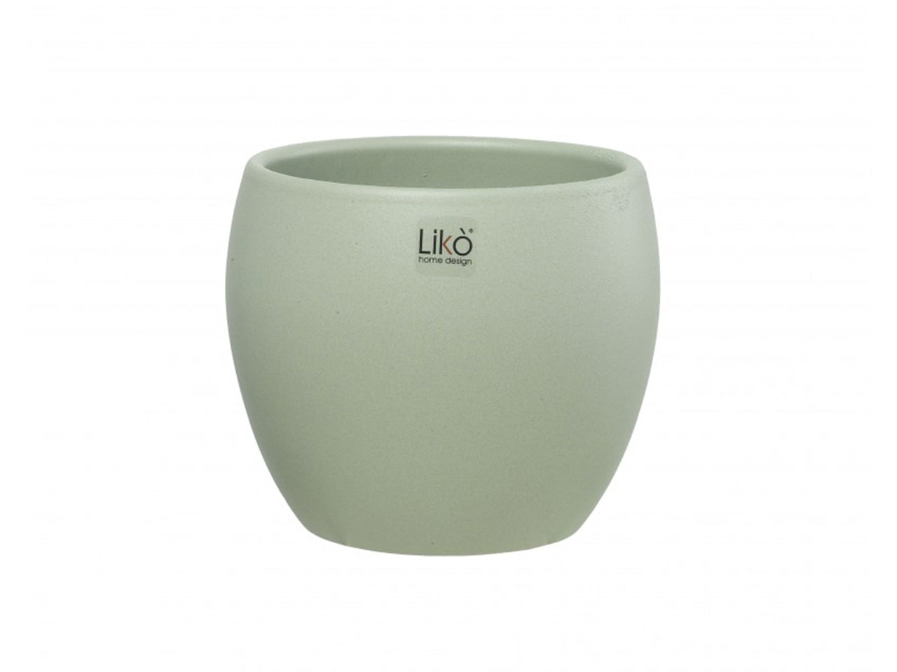 Cache pot d.16xh.13cm verde opaco