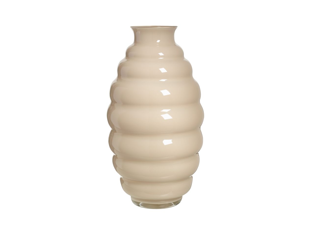 Linea nicole vaso h.37cm colore creta basic di ceramica