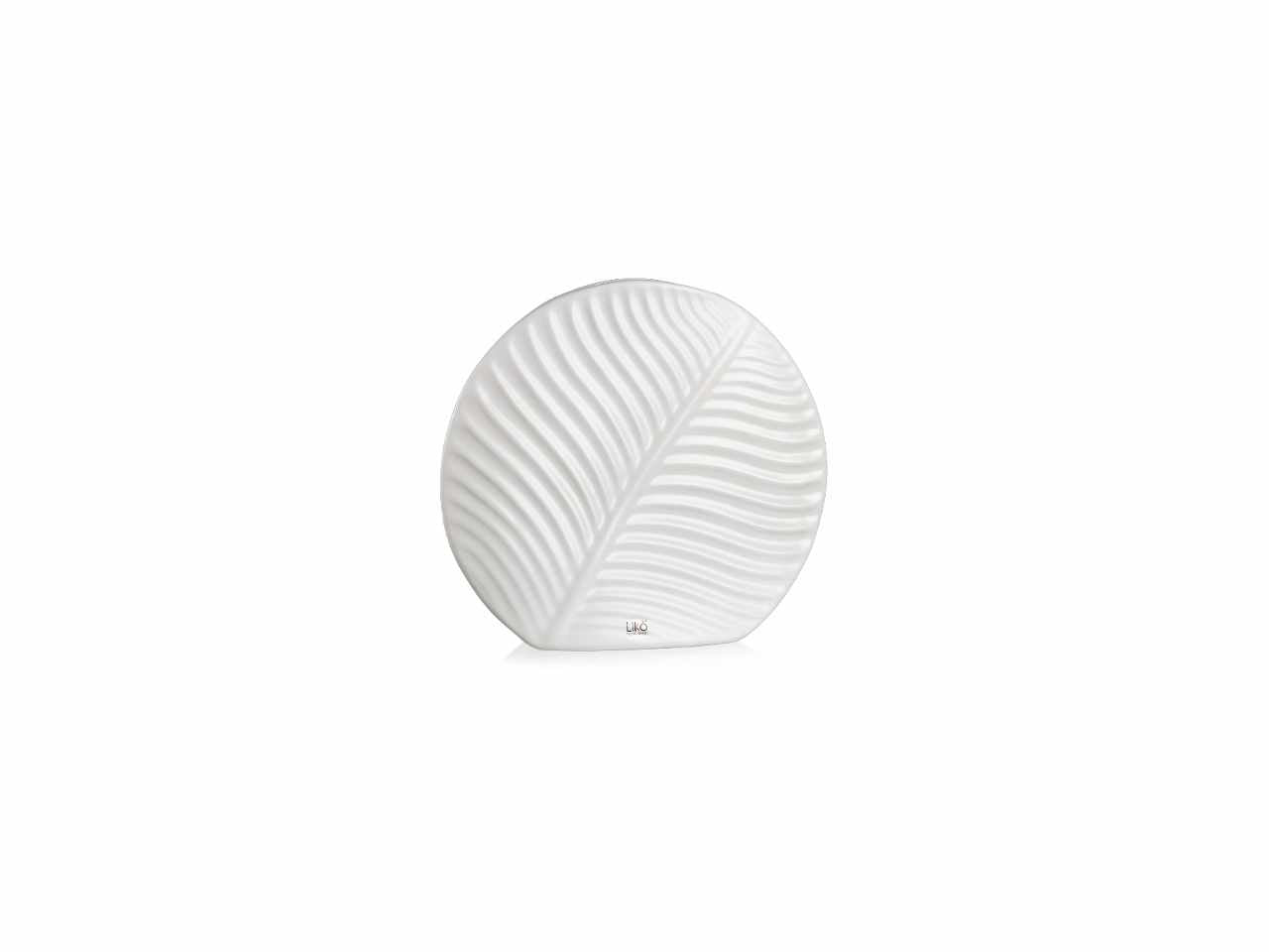 Vaso linea nadira h.18xd.20x5cm colore bianco