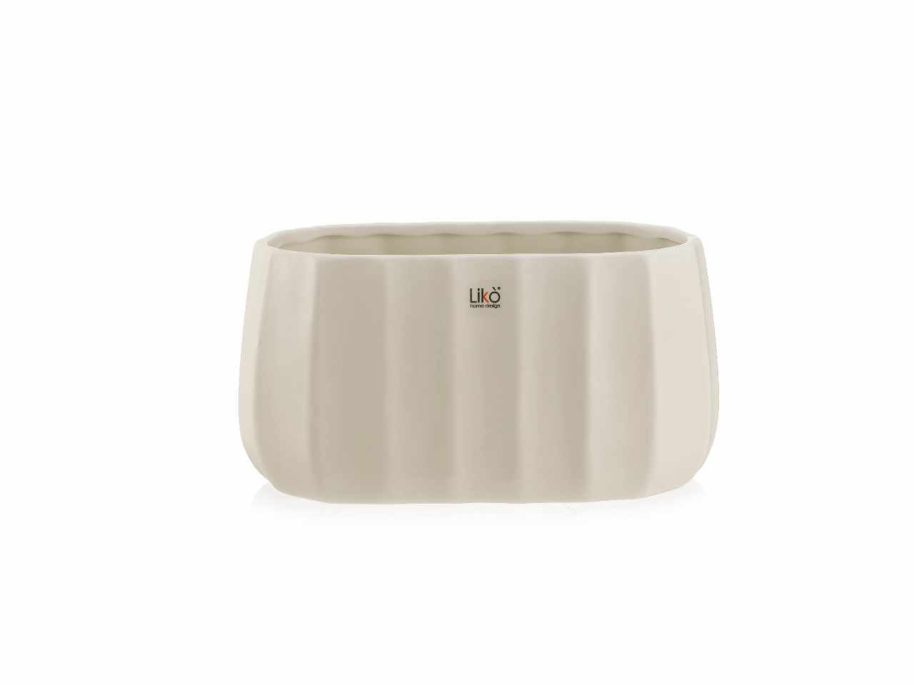 Vaso linea oxford 27x14,5xh.14cm grigio
