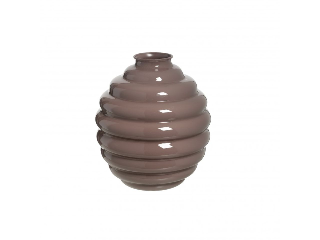 Linea nicole vaso a forma di sfera d.26cm mavue basic di ceramica