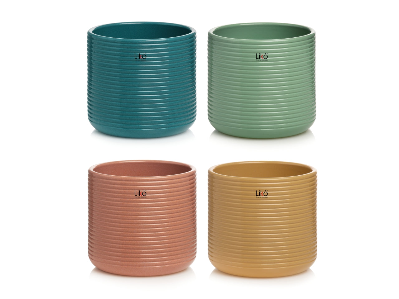 Vaso cache pot nabila d.19xh 18cm di colori assotiti
