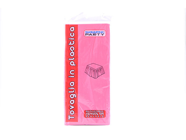 Tovaglia plastica fucsia 137x274cm 0010