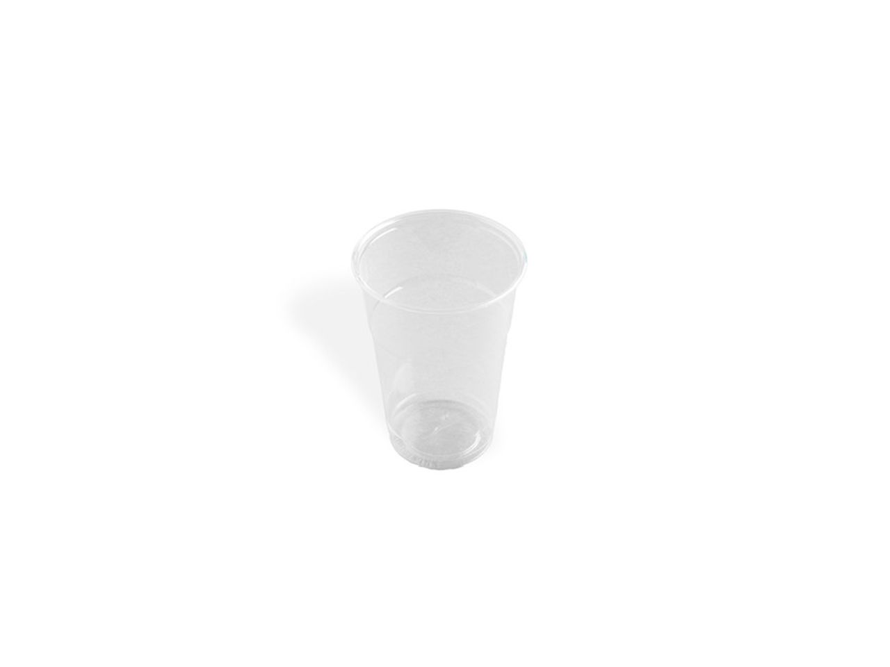 Bicchieri di PLA biodegradabile trasparente 400ml tacca 0,3l - confezione da 50 bicchieri