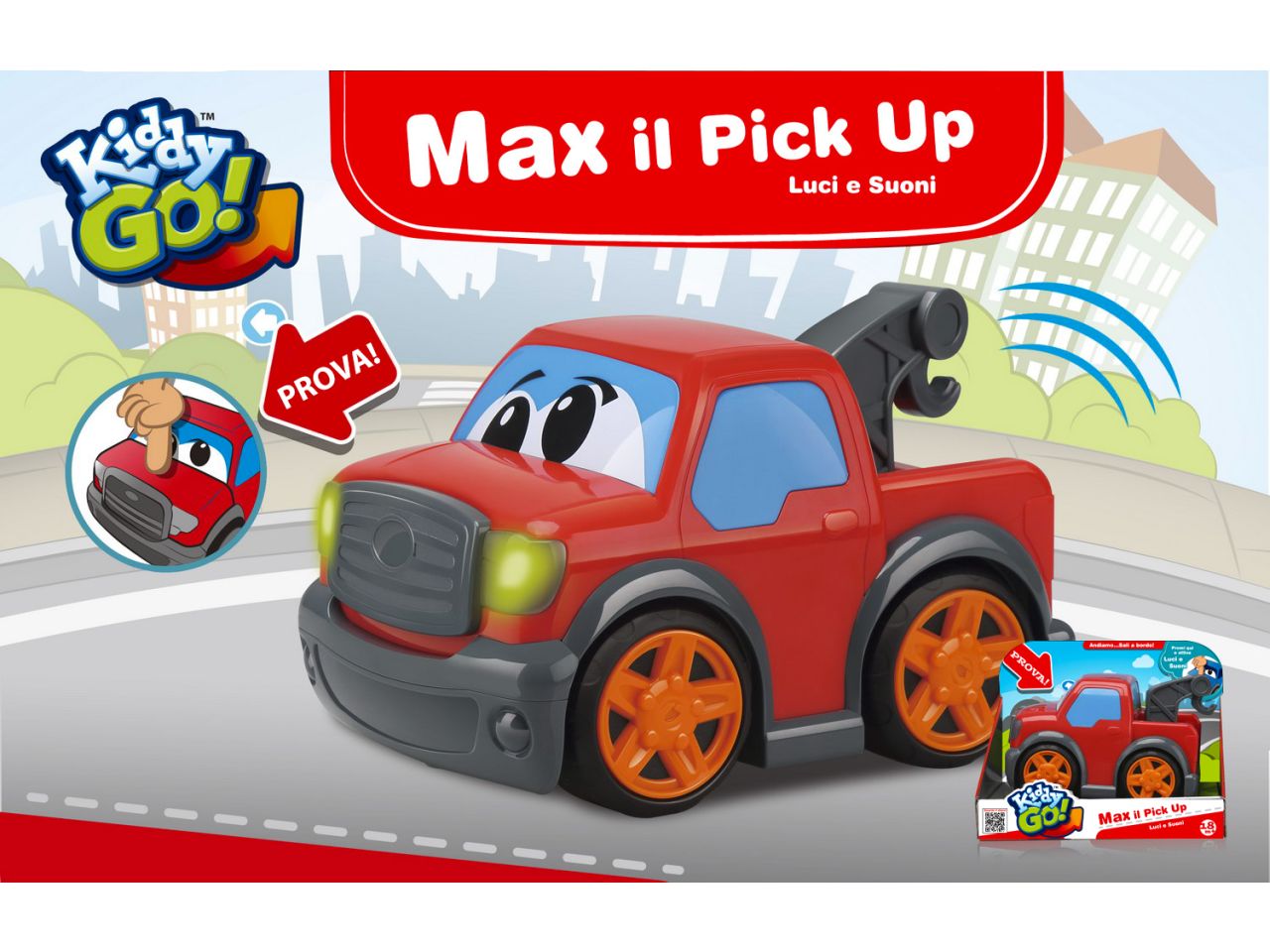 Kiddygo! max pickup grande con luci e suoni