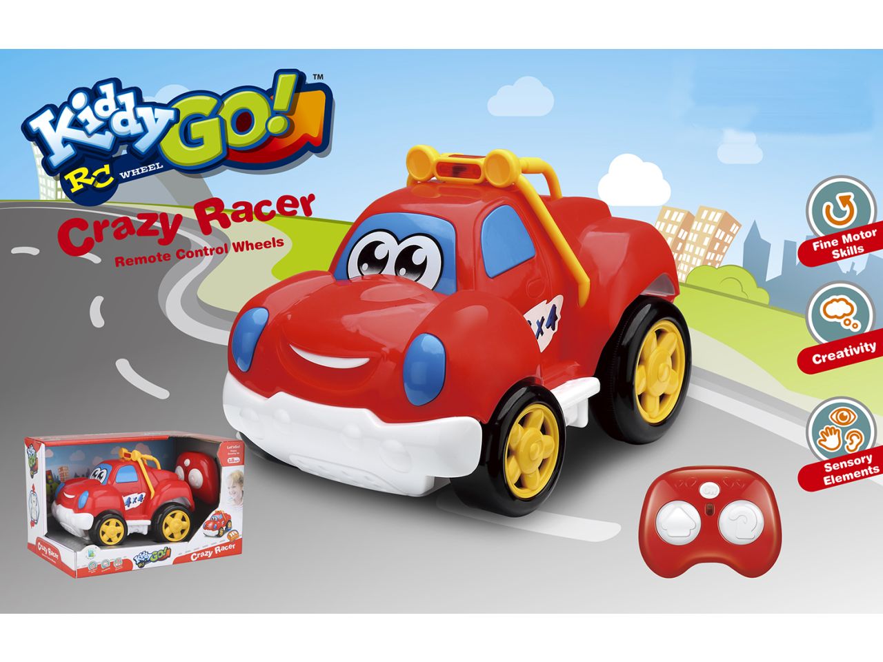 Kiddygo! prima auto smile radiocomandata