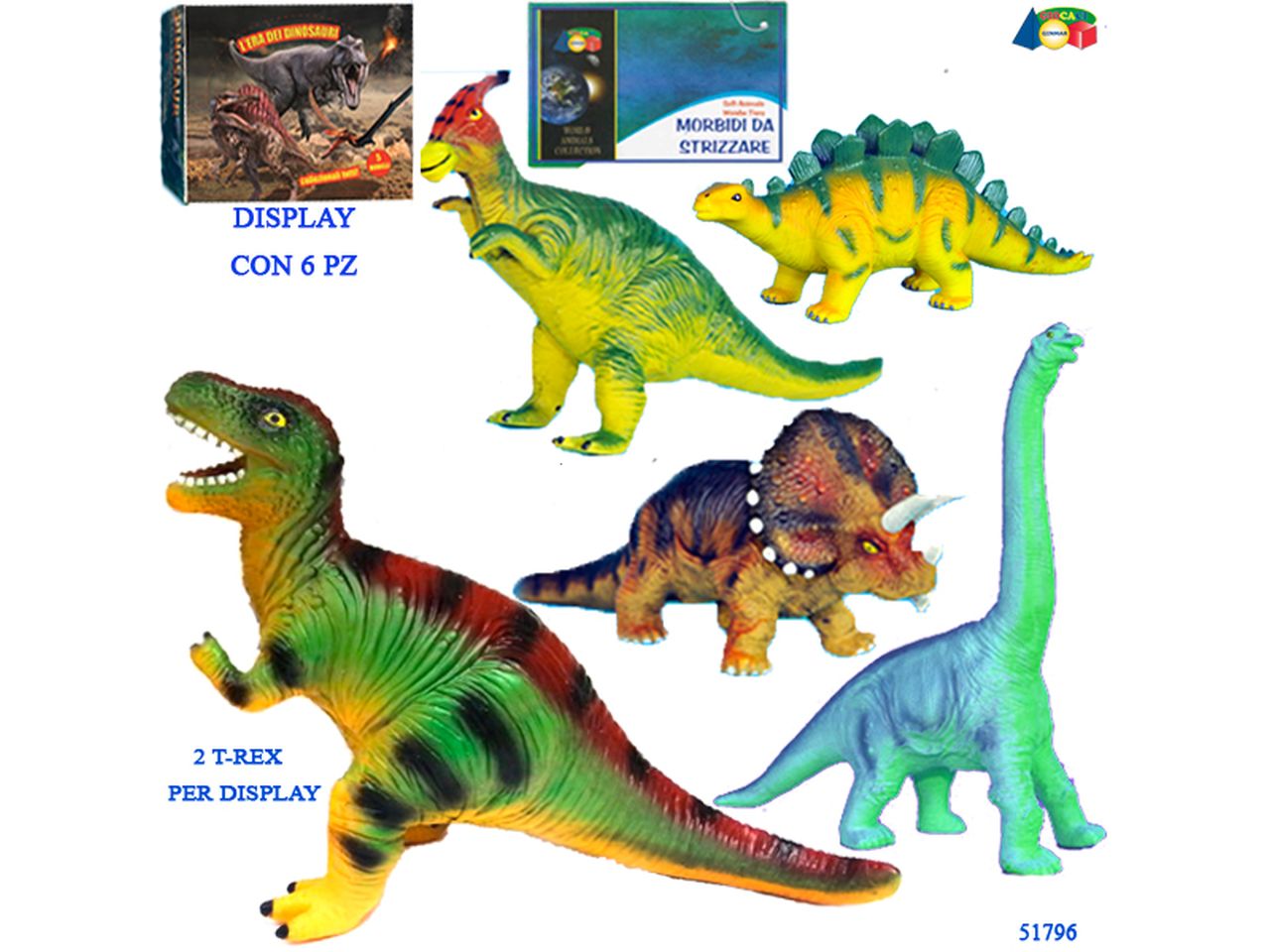 Dinosauro morbido modelli assortiti
