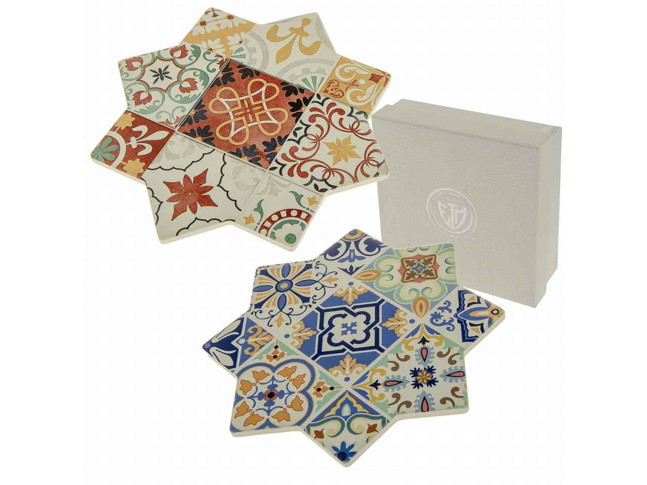 Sotto pentola andria a forma di stella scatola da 20cm - disponibile in 2 colorazioni