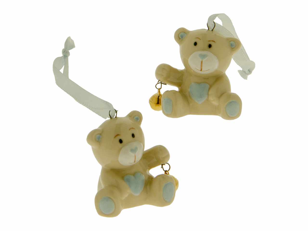 Statuetta figura benny orso celeste 4,5cm in pvc