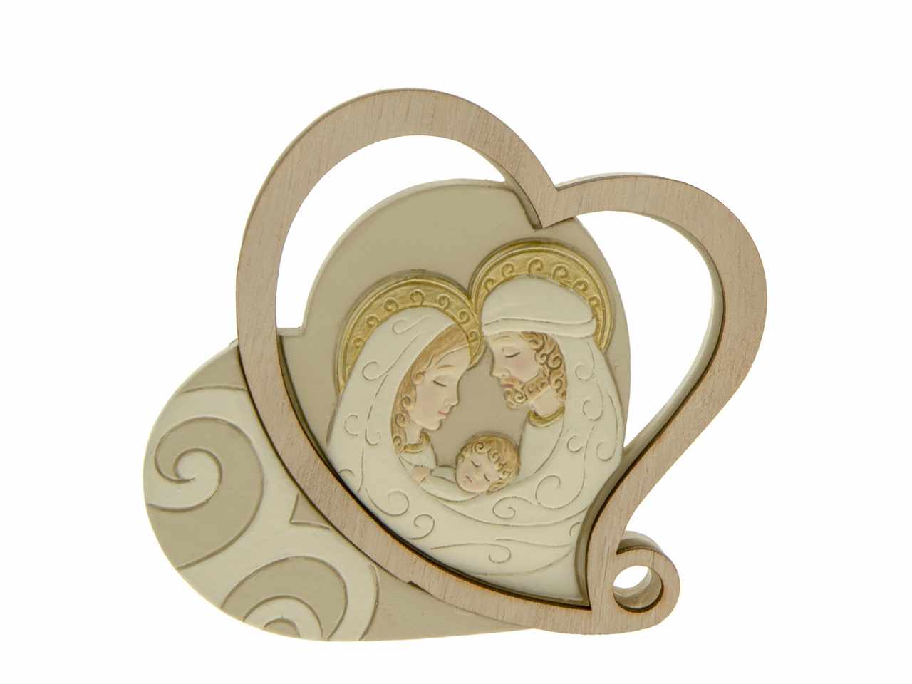 Icona sentimental per sacra famiglia 8cm