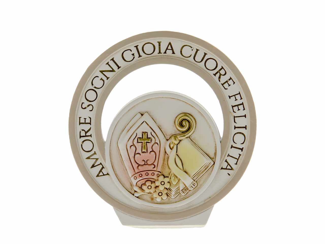 Icona poetica per cresima h9cm