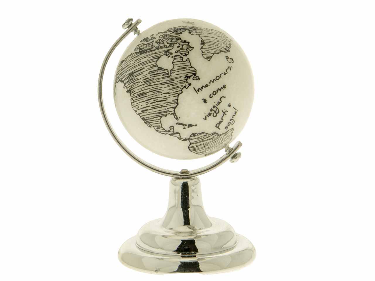 Mappamondo decorativo voyage h8,5cm