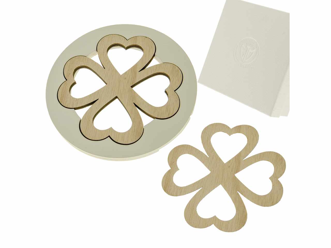 Sotto pentola double quadrifoglio d.18cm