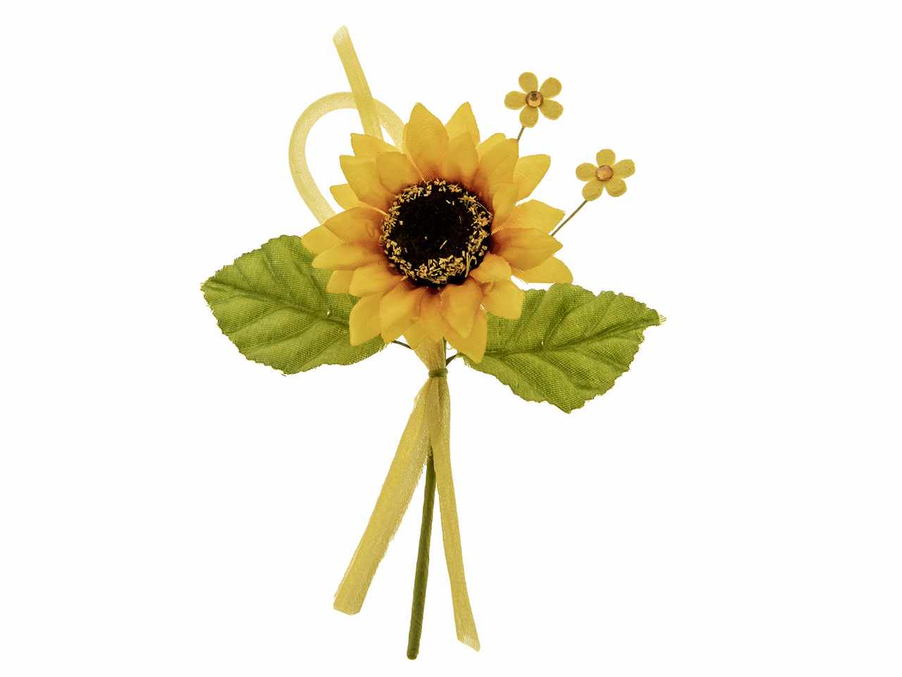 Ramo girasole soleil 14cm. 12 pezzi
