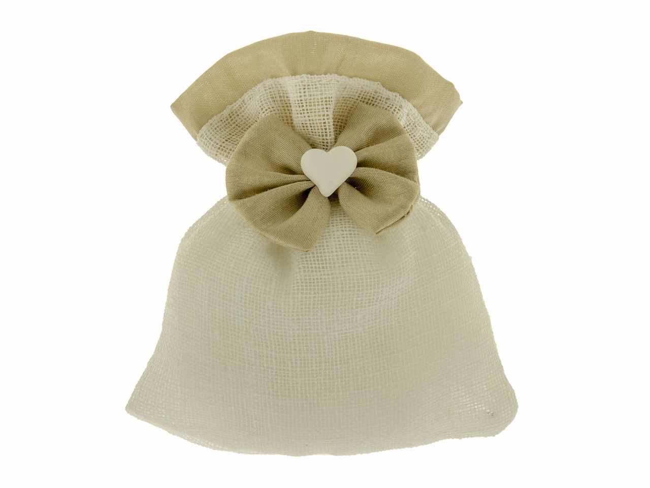 SACCHETTO FLOCCATO TORTORA 10X12CM