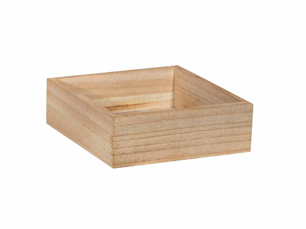 Wood box 17x17xh5,3cm n767m