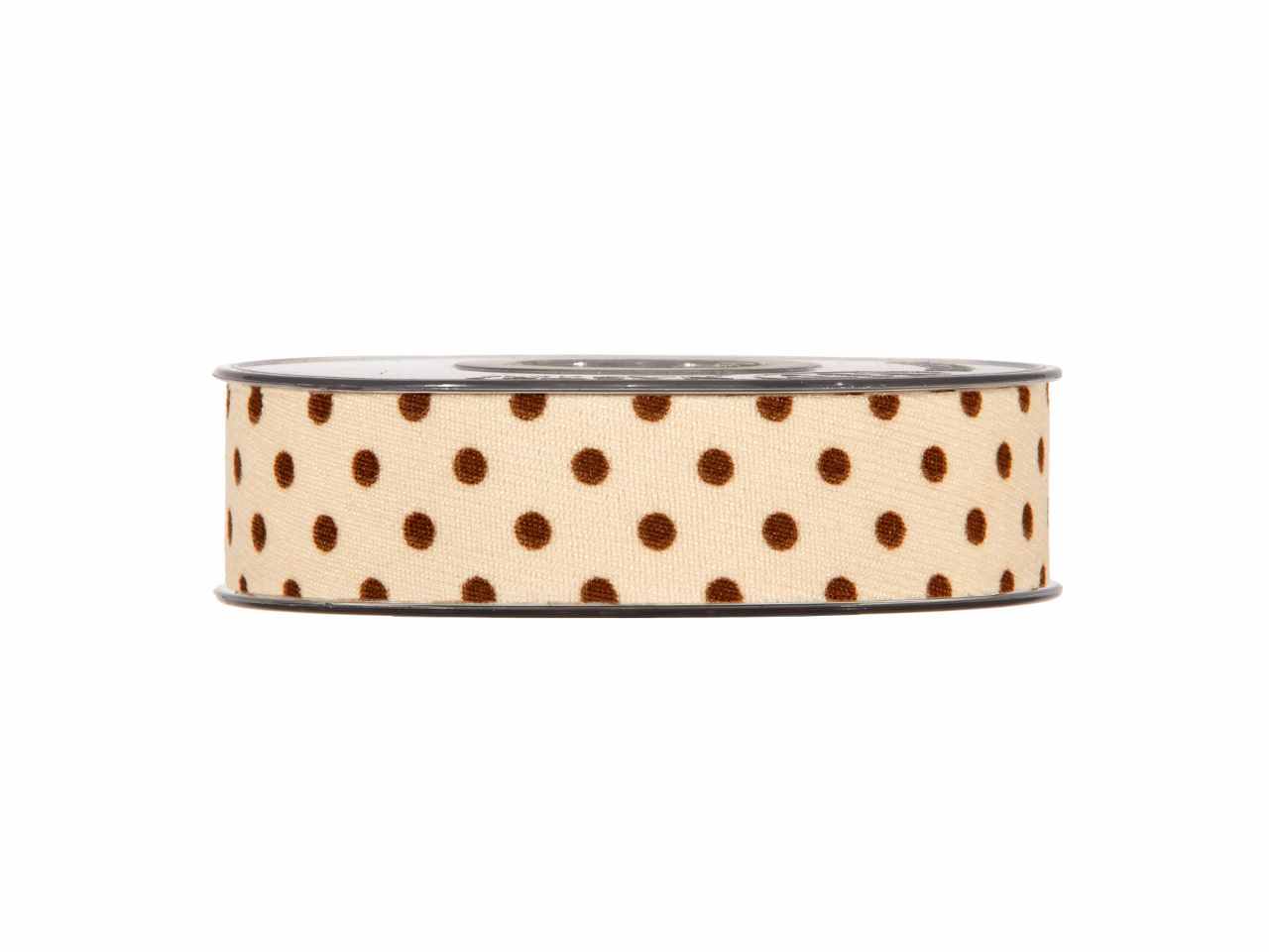 Nastro big dots mm25x15mt cream
