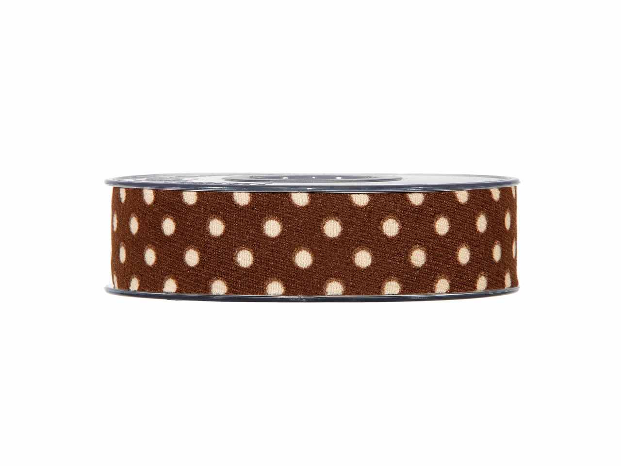 Nastro big dots mm25x15mt brown