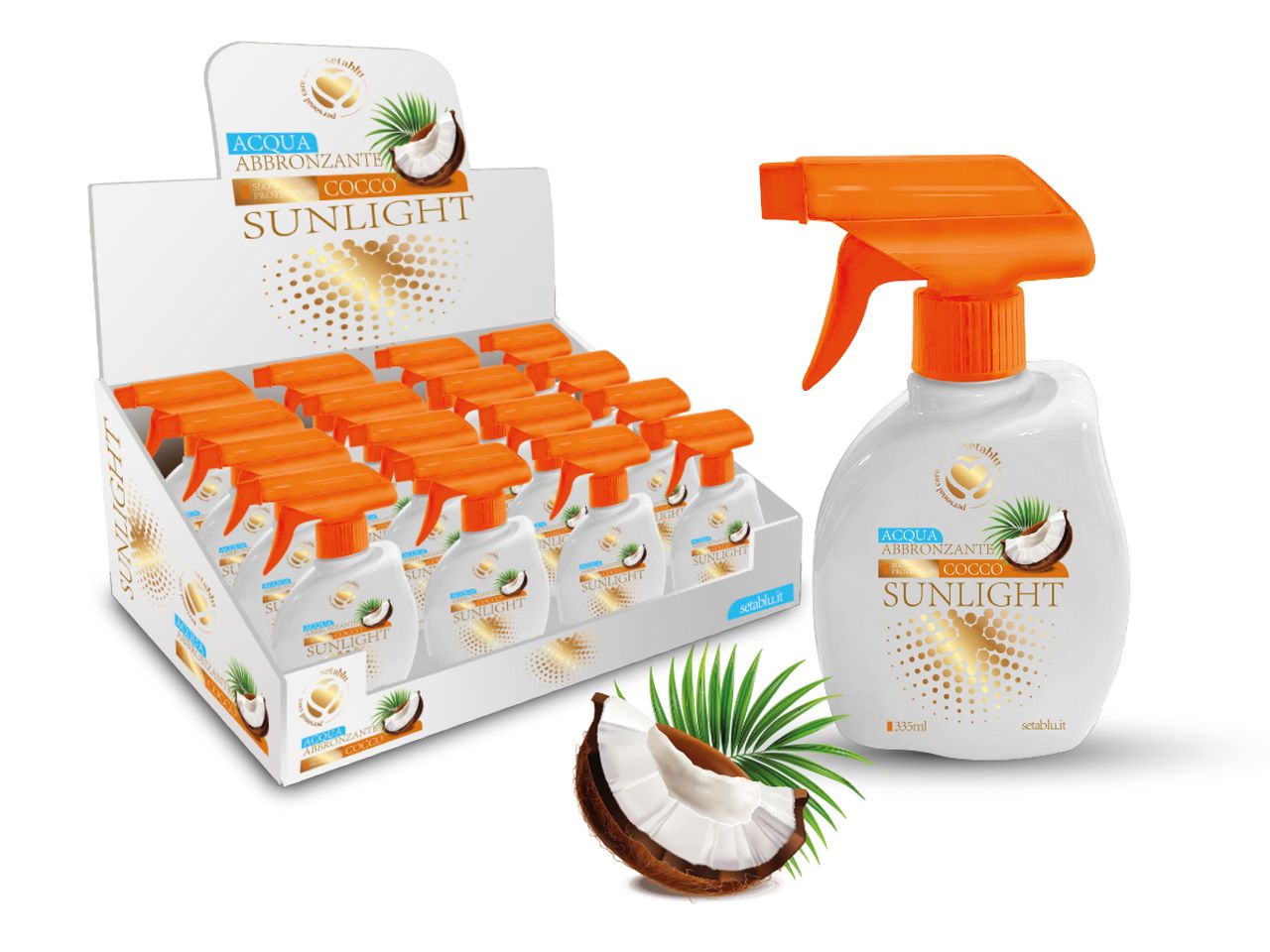 Spray acqua abbronzante coco 250ml