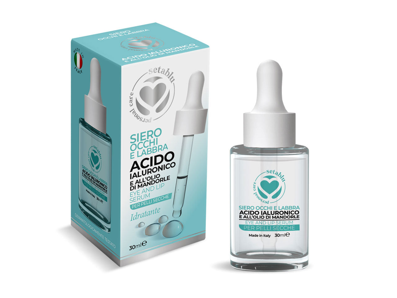 Siero occhi e labbra con acido ialuronico formato da 30ml
