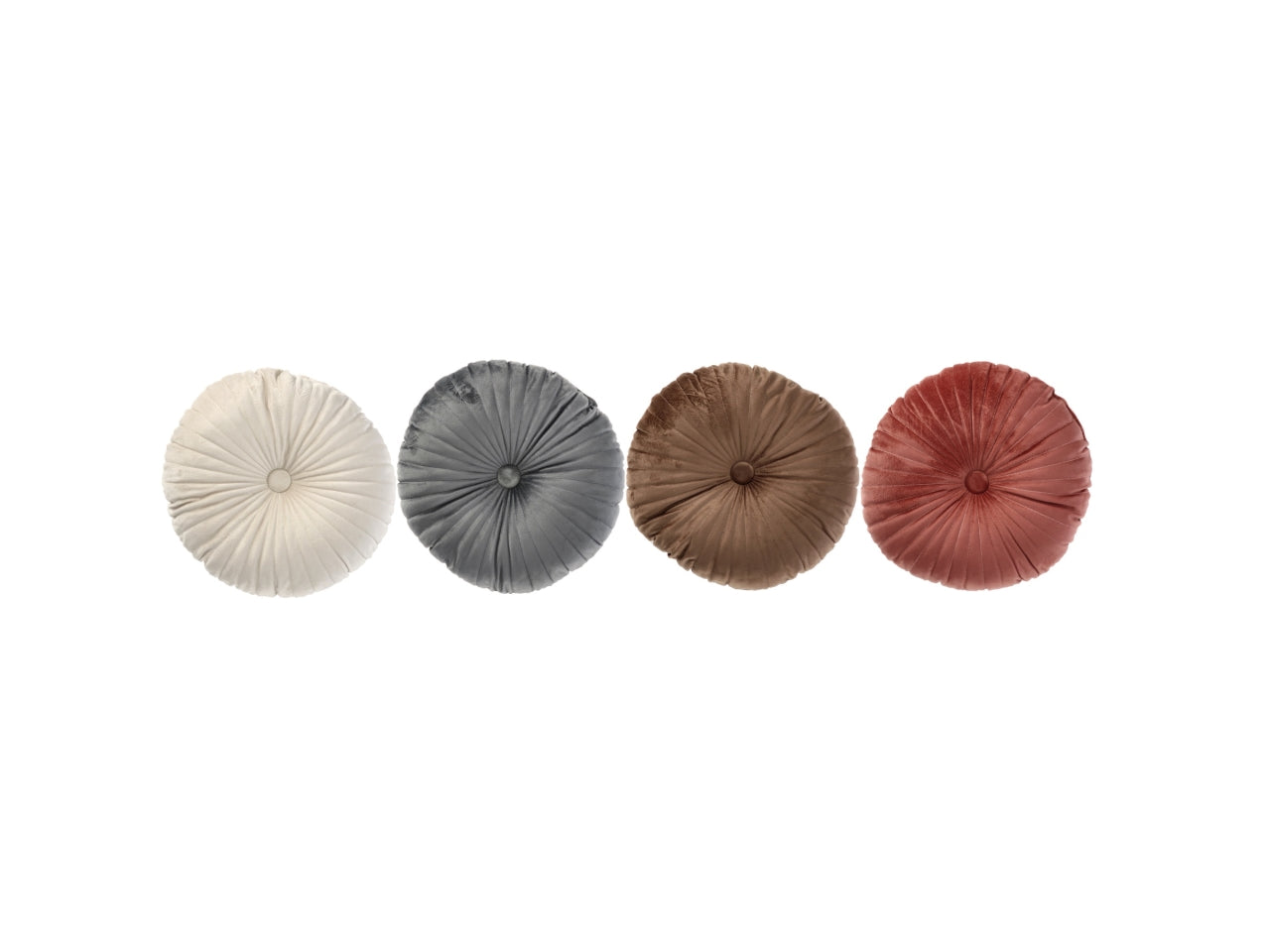 Cuscino di velluto diametro 45cm disponibile in 4 diversi colori