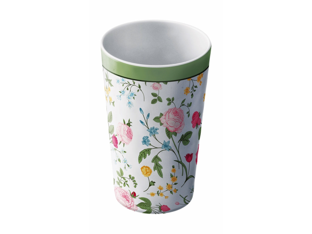 Bicchiere da acqua in melamina 475ml, fantasia floreale, stile country, multicolor - Star