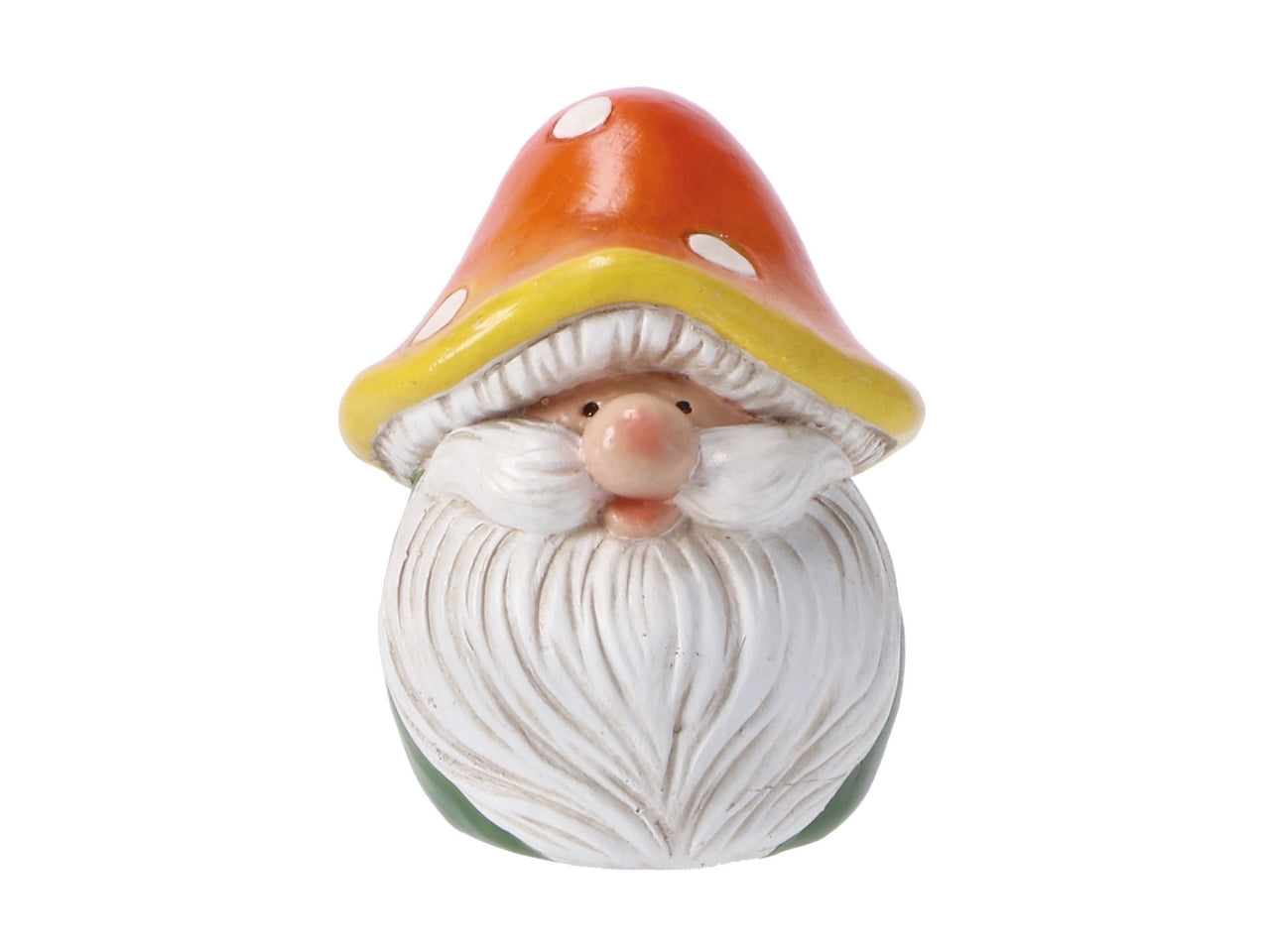 Statua gnomo fungo multicolor in poliresina 7x10cm - Star