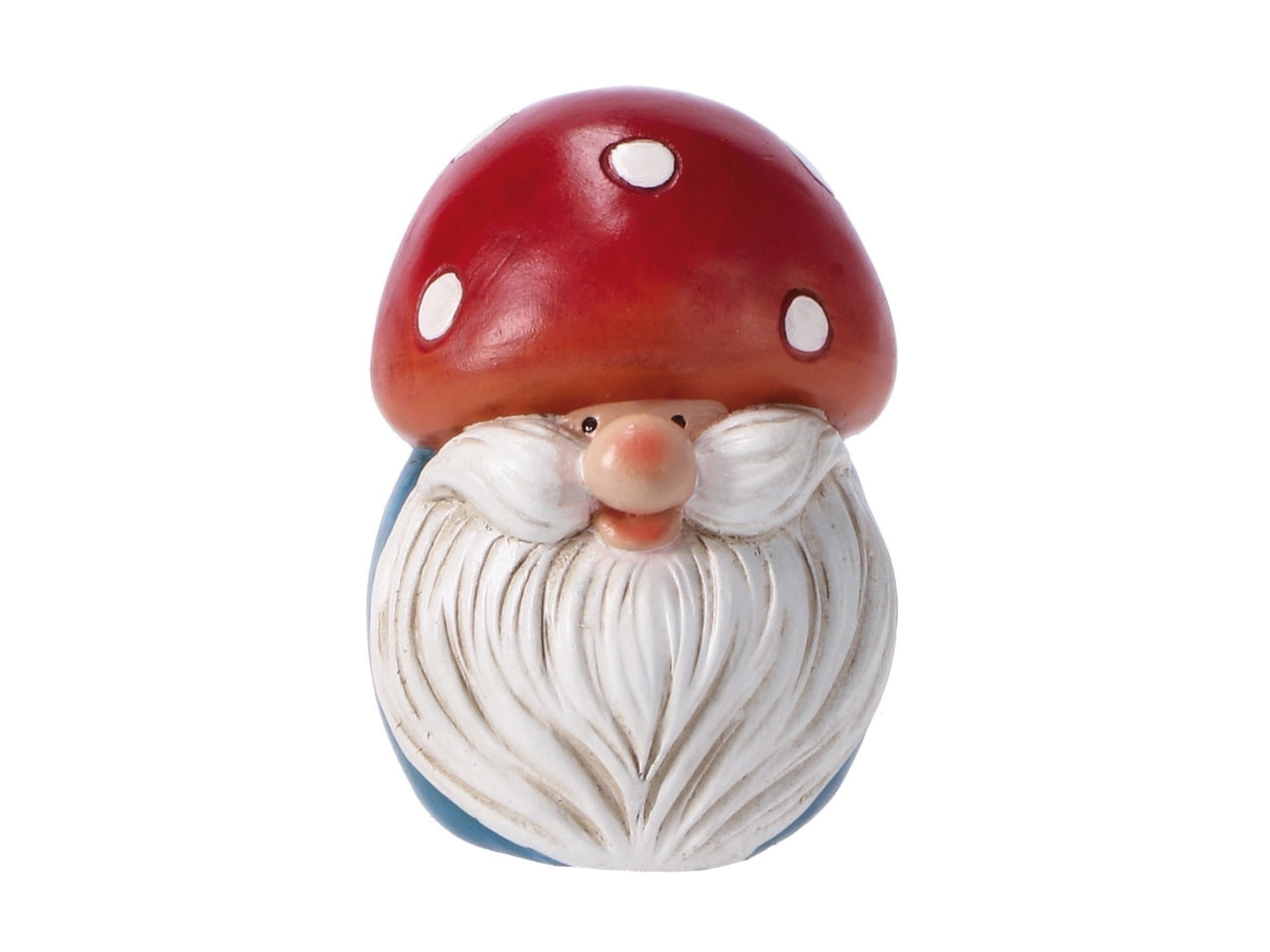 Statua gnomo fungo multicolor in poliresina 7x10cm - Star