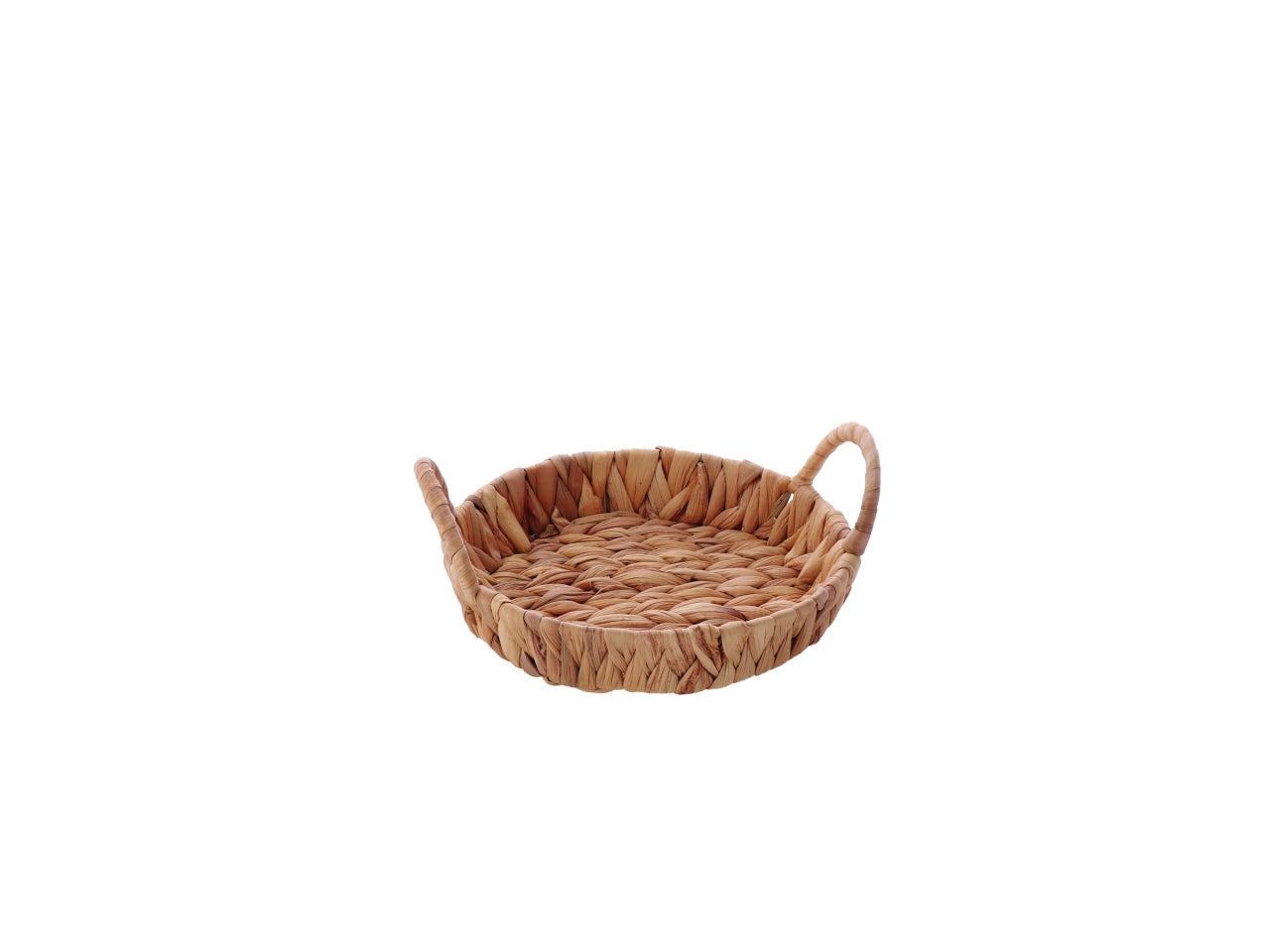 Svuotatasche jungle in rattan intrecciato naturale, con maniglie forma tonda - 19x8,5cm - Star