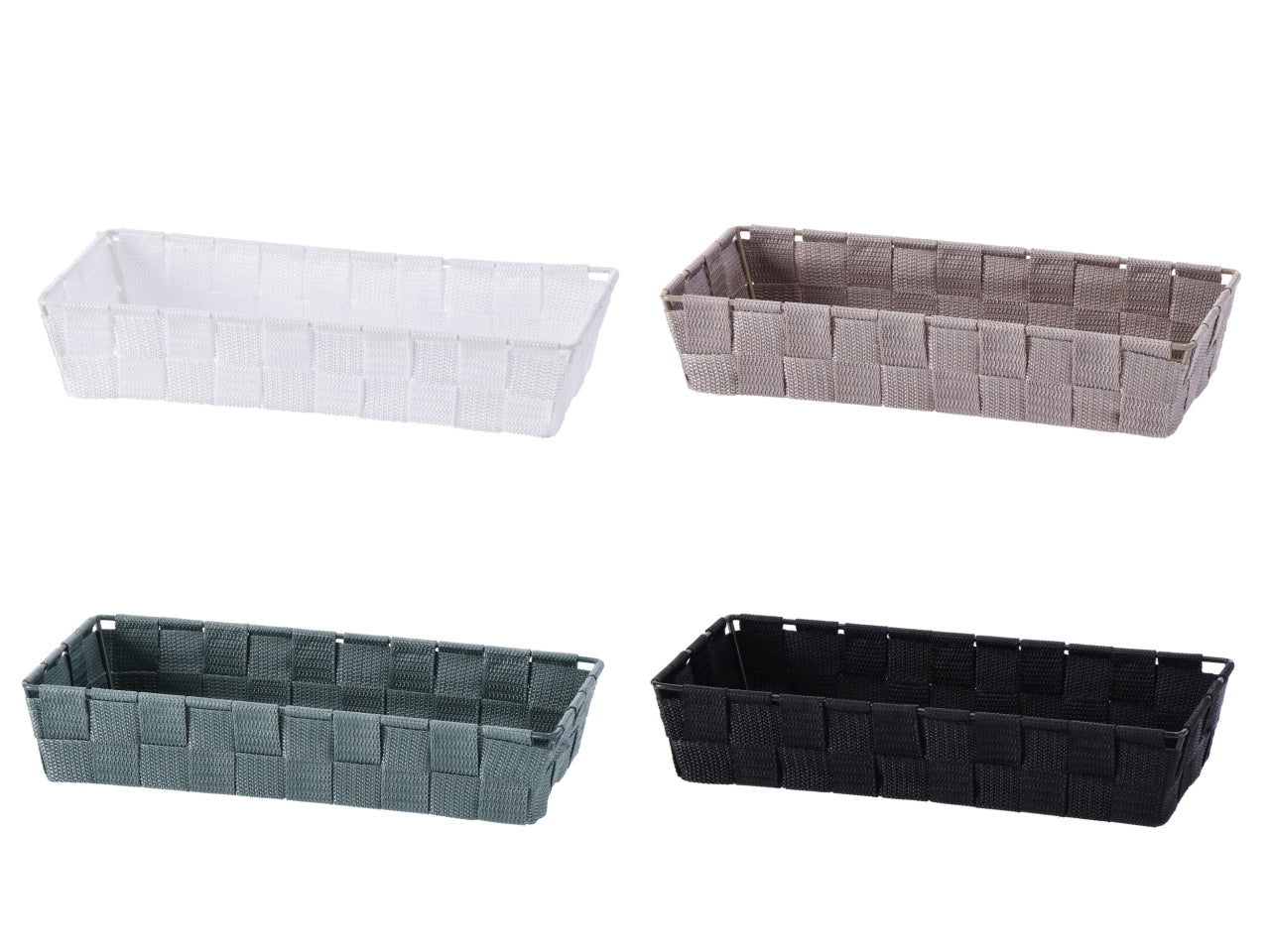 Cestino in tessuto 30x14xh.6cm kate 4 colori assortiti
