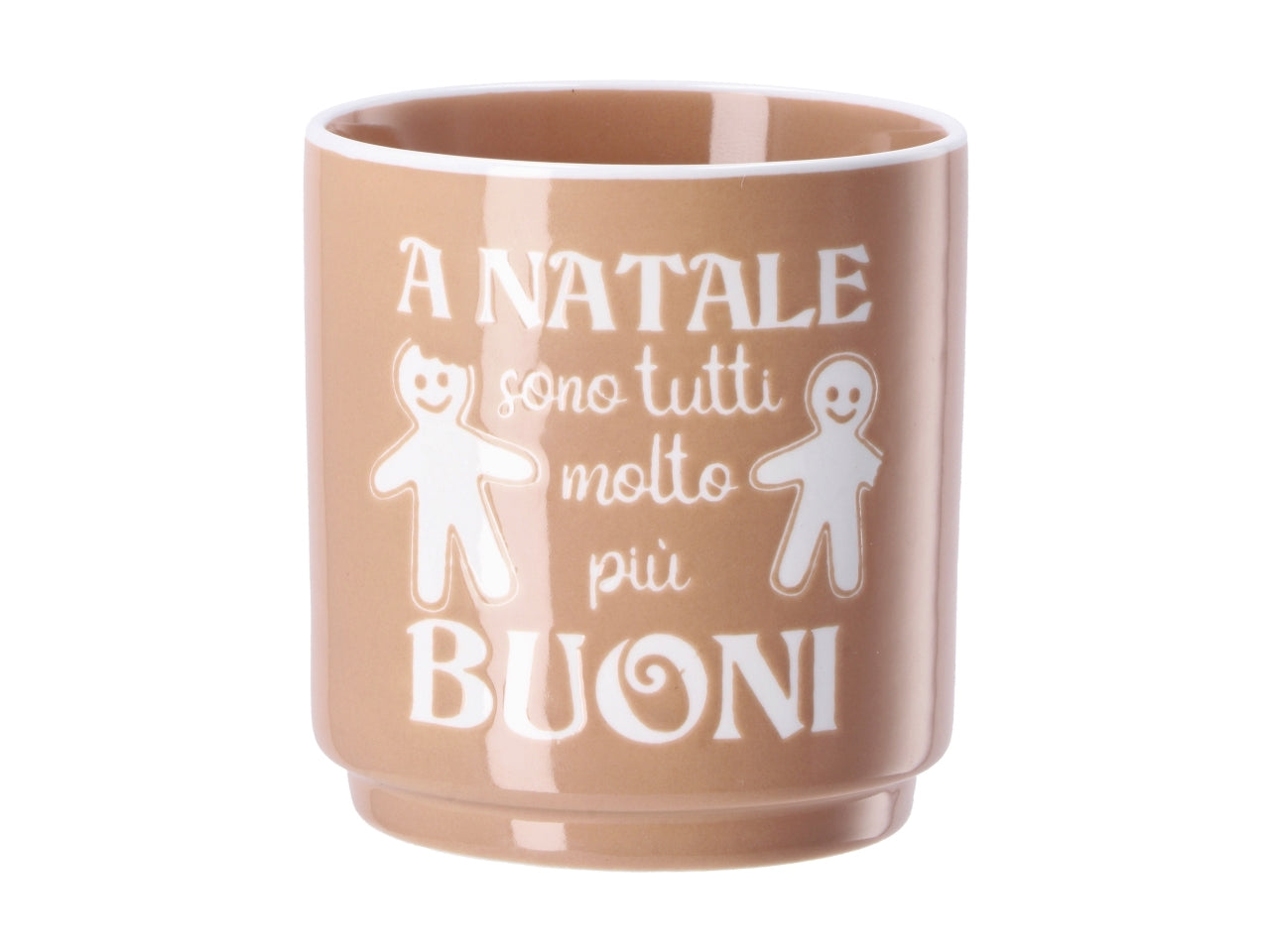 Tazza natalizia in porcellana d.8,5xh9cm- disponibile in vari assortimenti