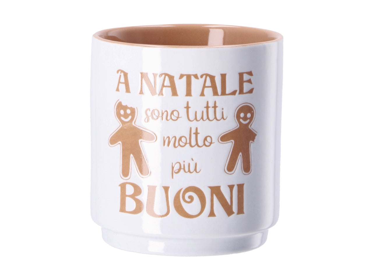Tazza natalizia in porcellana d.8,5xh9cm- disponibile in vari assortimenti