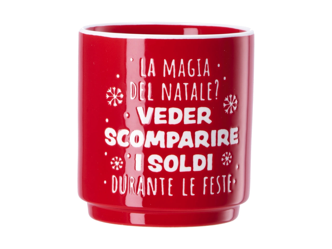 Tazza natalizia in porcellana d.8,5xh9cm- disponibile in vari assortimenti