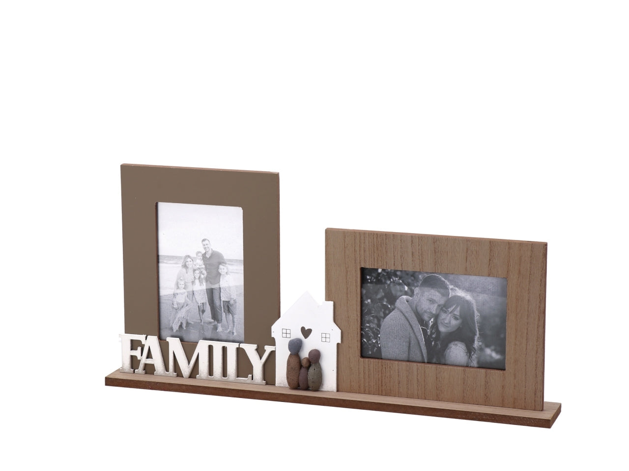 Portafoto "love" in mdf multicolor scandinavo 44x6x22 cm - Star