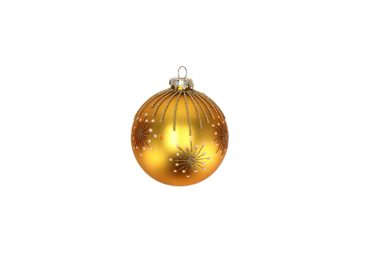 Palle natalizie in vetro rosso d.8cm - disponibile in diverse varianti