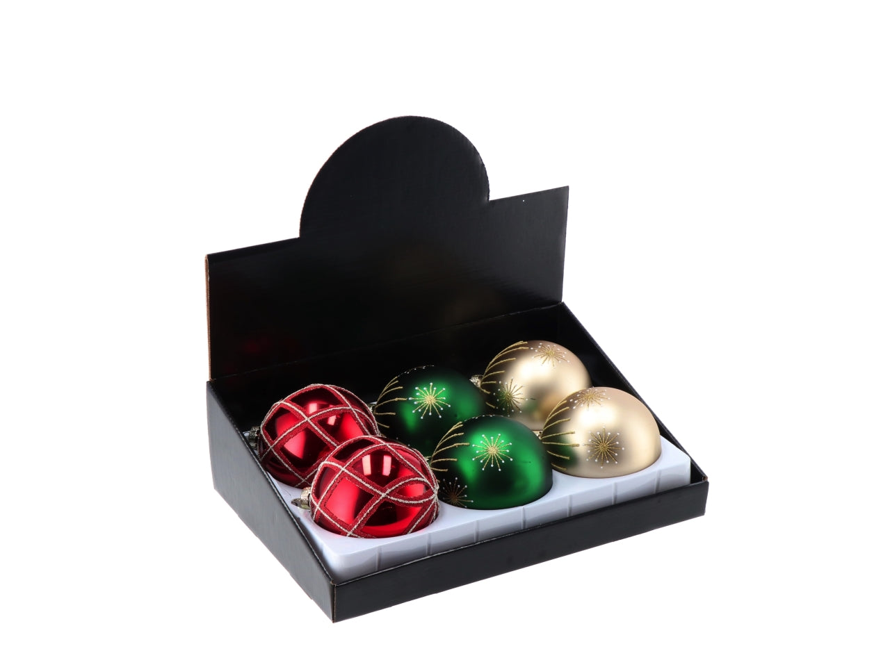 Palle natalizie in vetro d.10cm - disponibile in colori assortiti