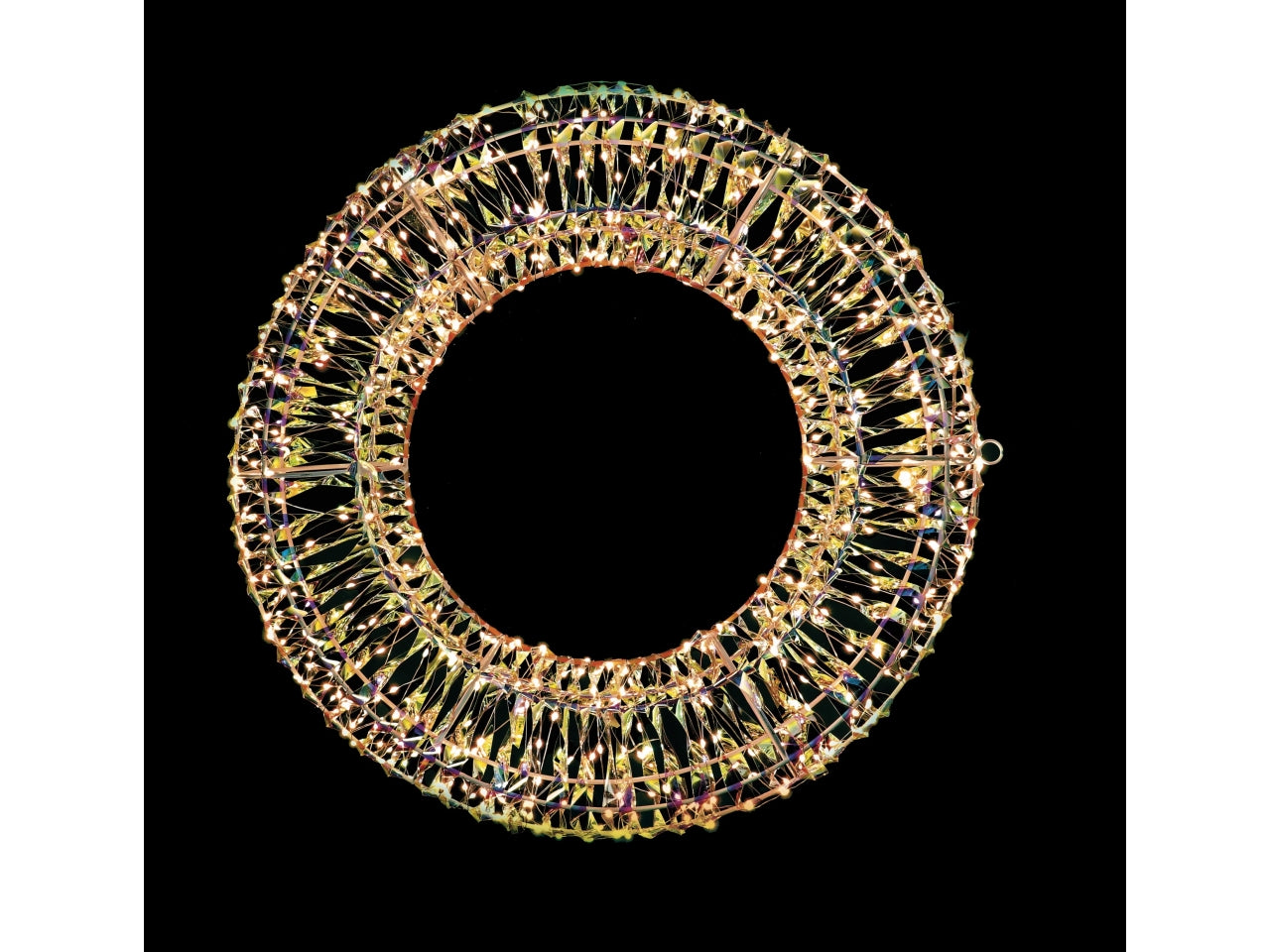 Ghirlanda natalizia utilizzabile all'esterno con 600led diametro 60cm