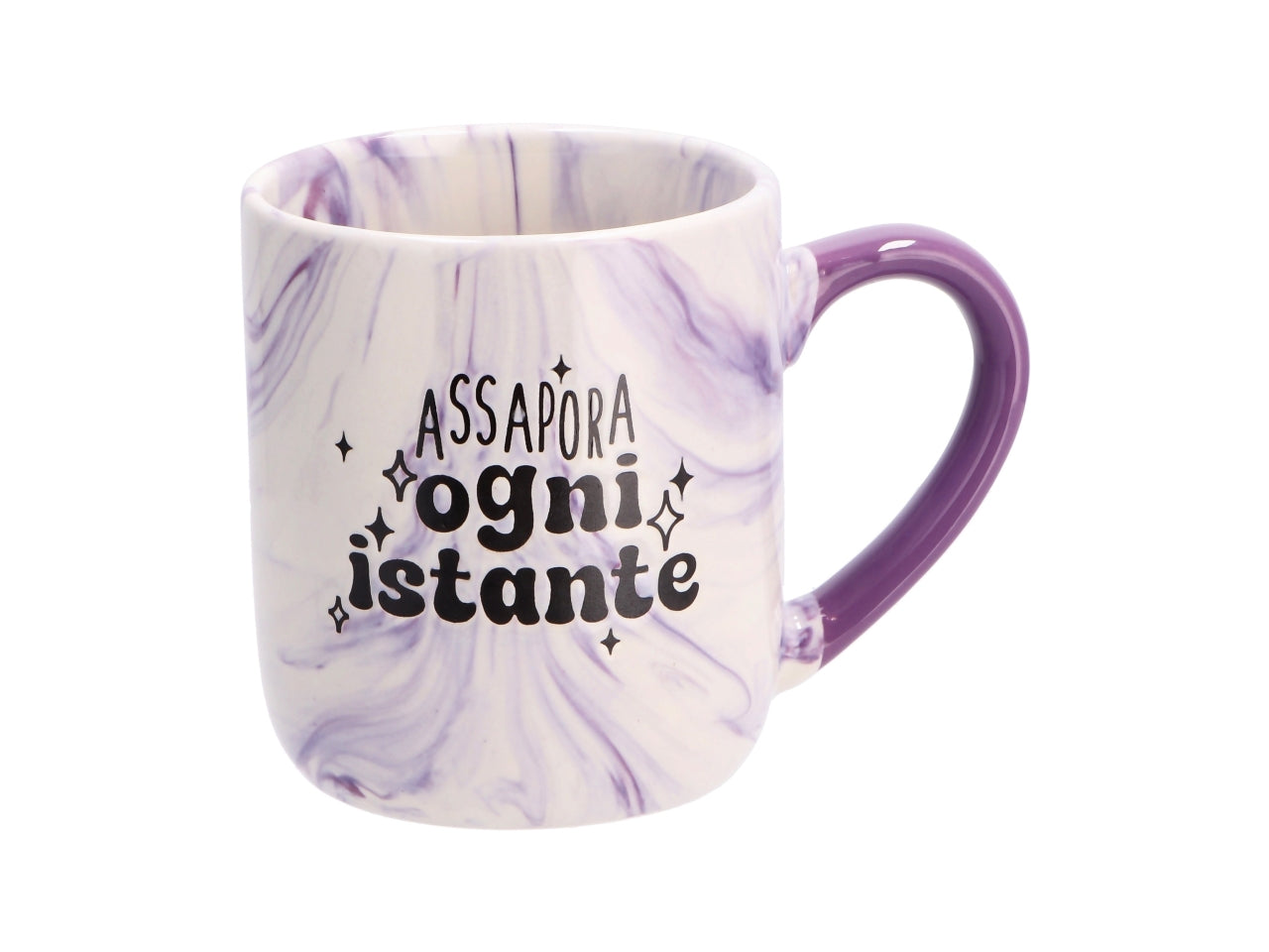 Tazza mug in ceramica 480ml d.9xh.11cm 3 colori assortiti