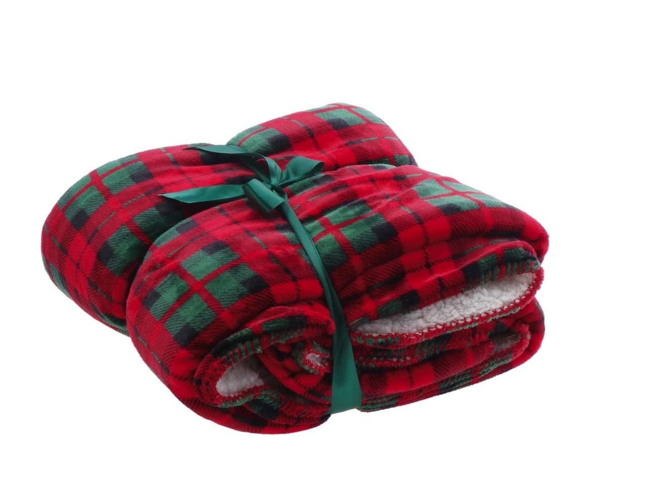 Coperta natalizia in flanella e sherpa cm200x220 - disponibile in due colori