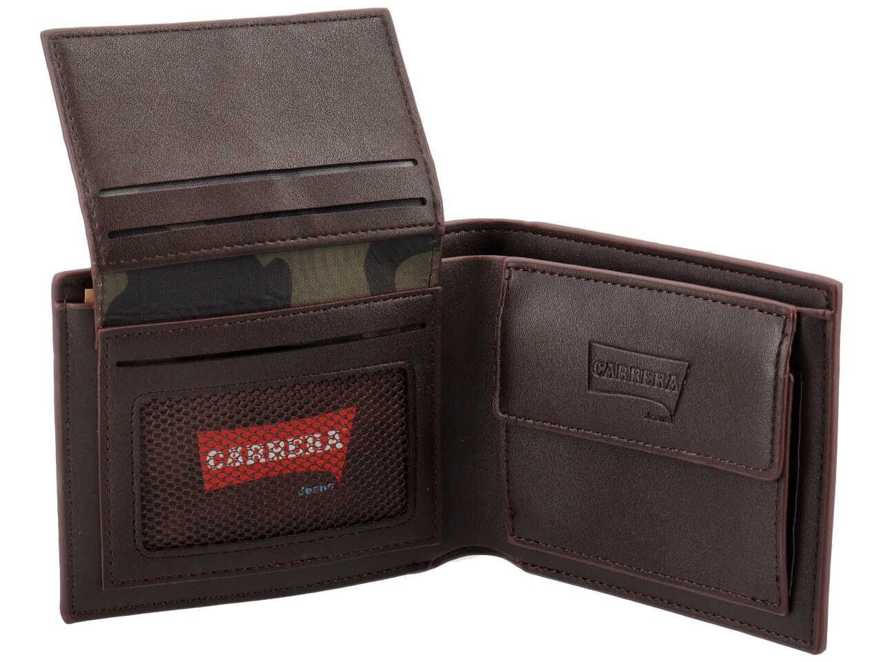 Cintura trifold con porta documenti tuscany collection marrone scuro