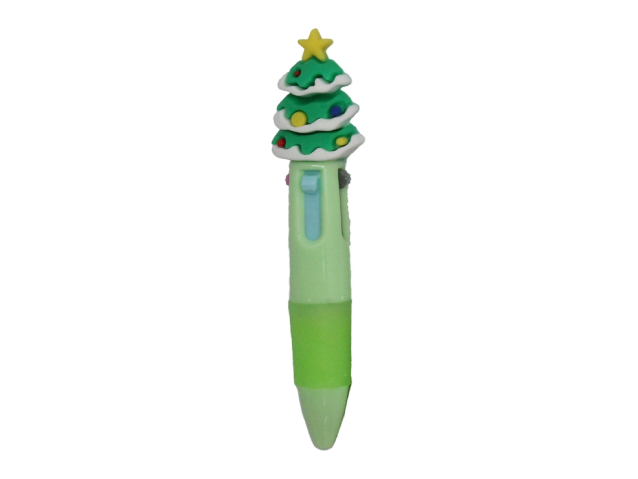 Mini penna 4 colori natalizia