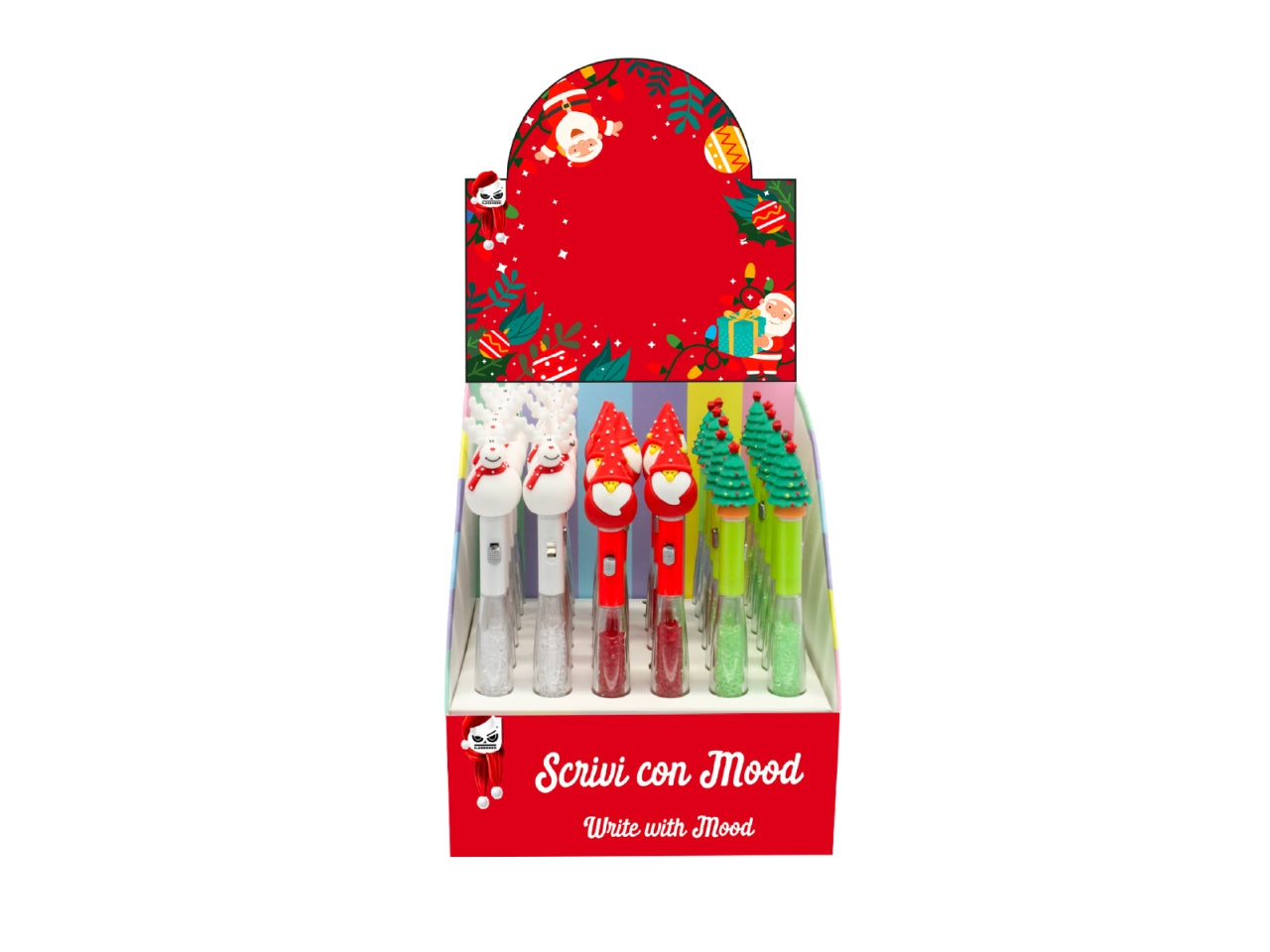 Penna con luce e glitter 18,5cm