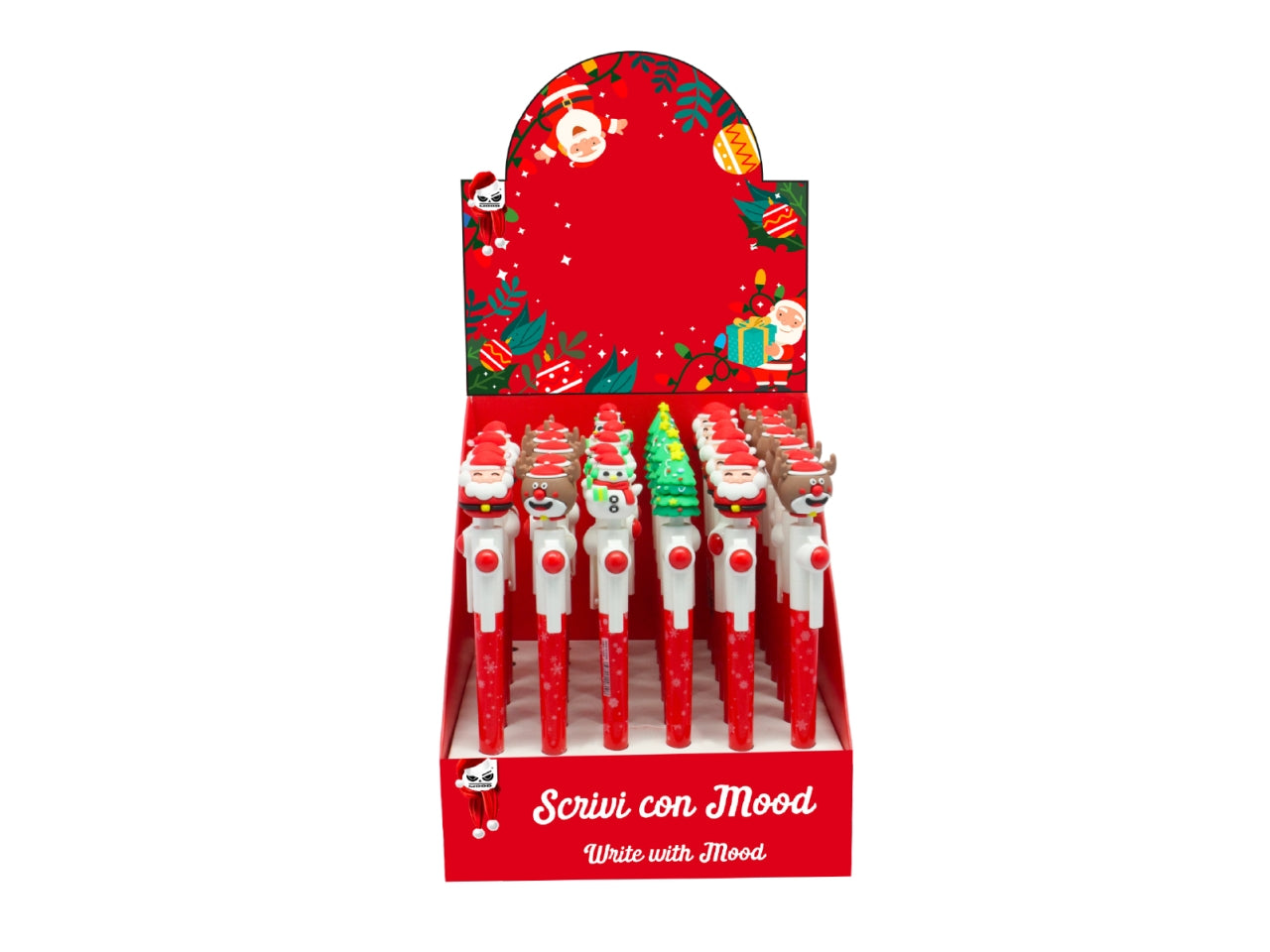 Penna spinning babbo natale 17,7cm