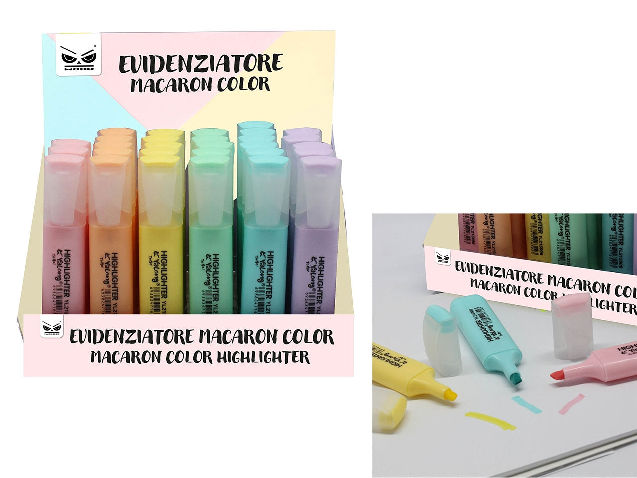 Evidenziatore macaron color