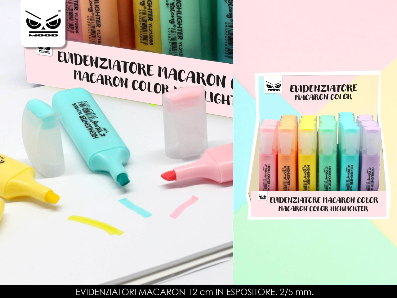 Evidenziatore macaron color