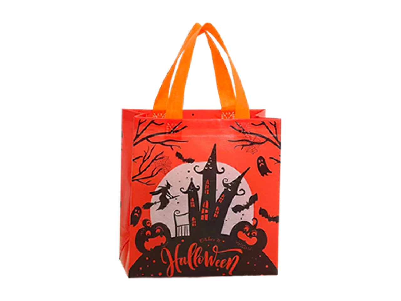 Shopper in tessuto plastificato riutilizzabile halloween 23x22x11cm