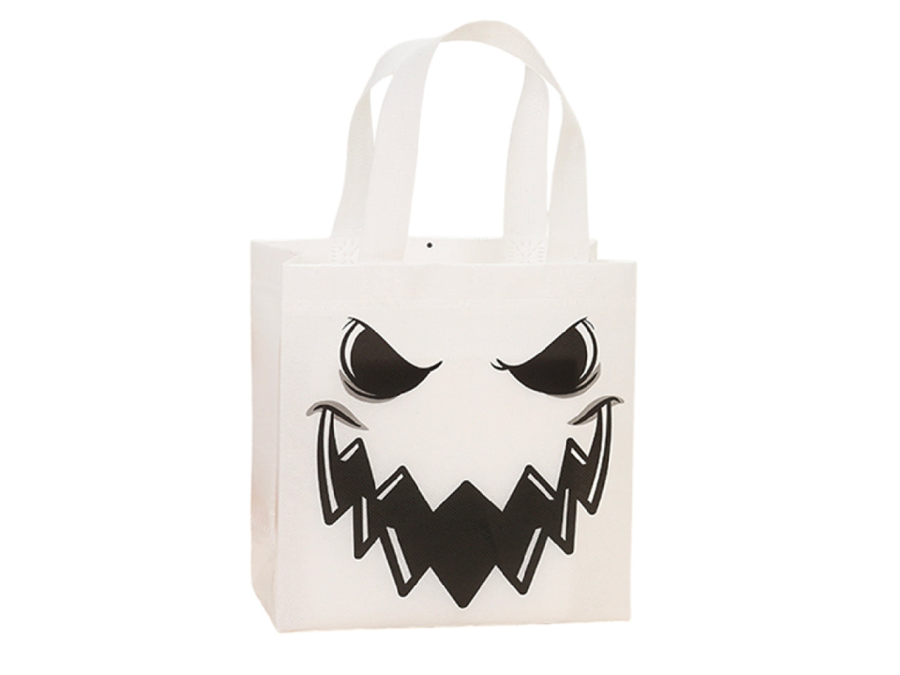 Shopper in tessuto plastificato riutilizzabile halloween face